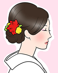 洗練された着付け